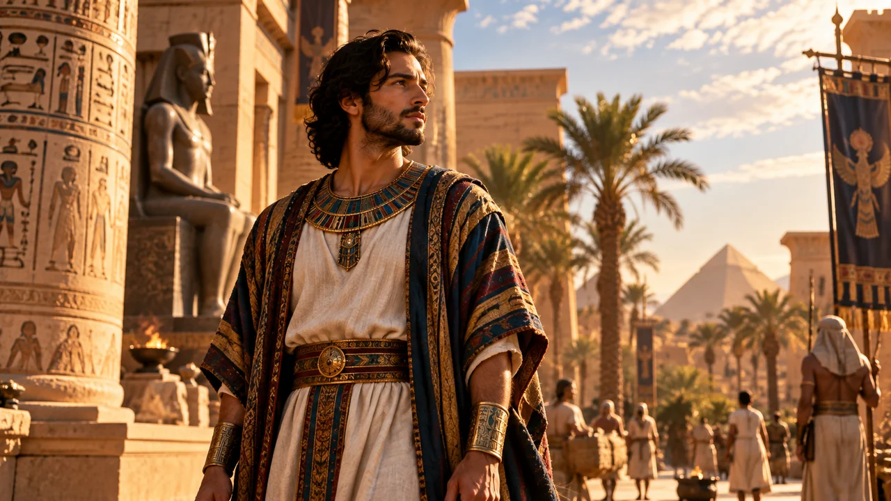 José en un entorno del antiguo Egipto